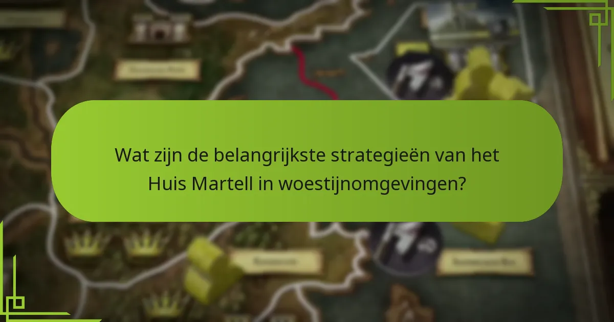 Hoe verhouden Martell-strategieën zich tot andere facties?