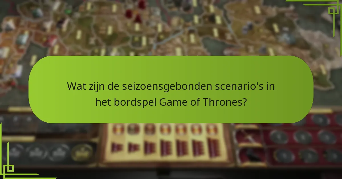 Wat zijn de veranderingen in middelen tijdens verschillende seizoenen?